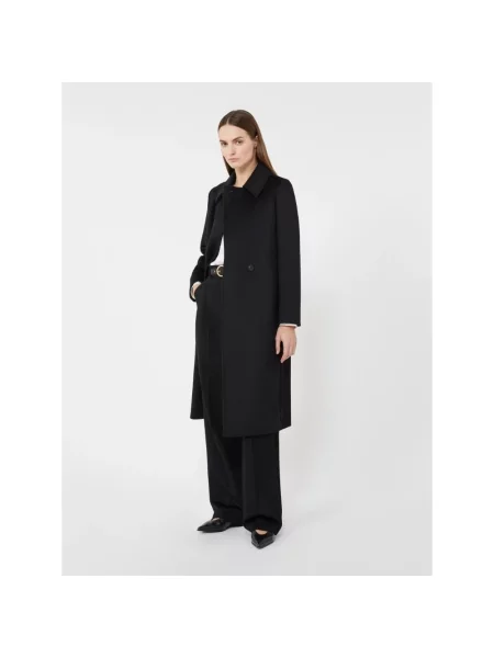Max Mara Studio Płaszcz Wełniany Bcollag schwarz czarny