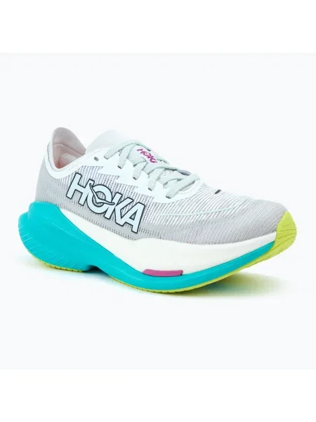 Дамски обувки за бягане HOKA Mach X 2 frost/electric aqua сиво