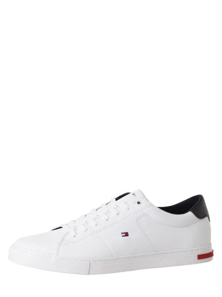Sneakers Tommy Hilfiger Essential Leather Detail Vulc alb