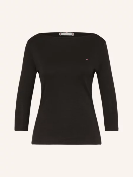 Tommy Hilfiger Koszulka Z Rękawem schwarz czarna