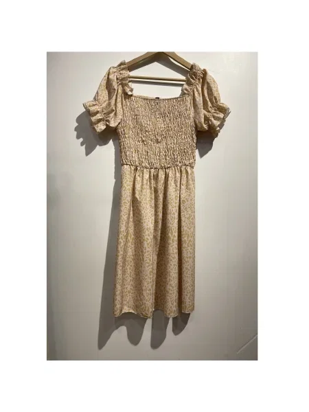 Rochie mini Fashion Brands scurtă bej