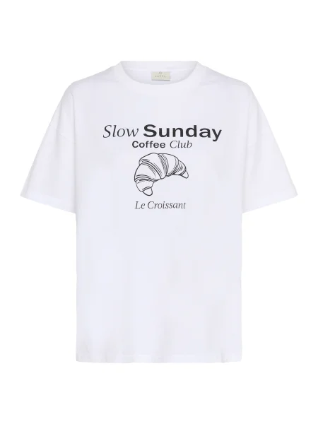 Kaffe Tricou KAElly negru alb