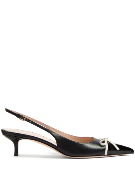 Pantofi cu toc Valentino Garavani cu funde slingback negru