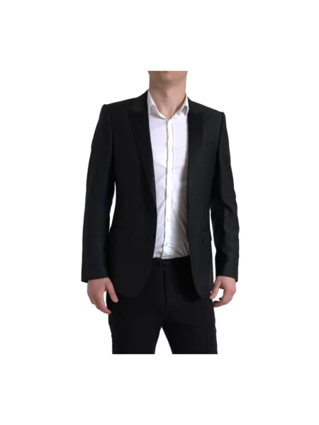 Garnitur Dolce&gabbana pikowany czarny