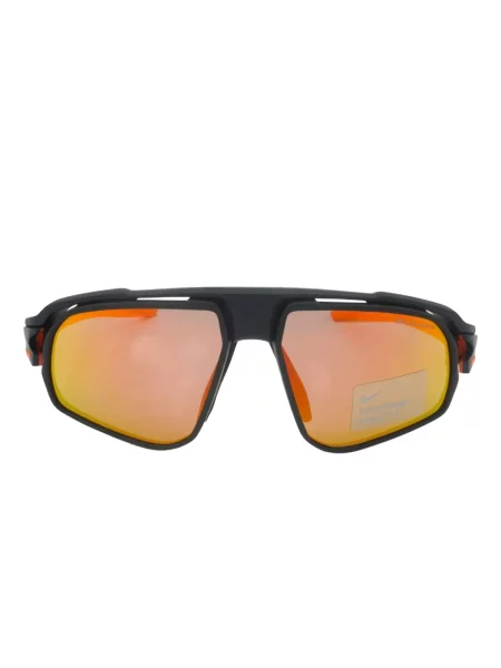 Ochelari de soare Nike cu cordon din jerseu cu imprimeu abstract gri
