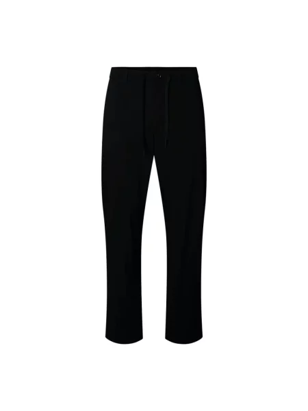 Spodnie o kroju slim fit z tunelem model ‘LERO’ Selected Homme czarne