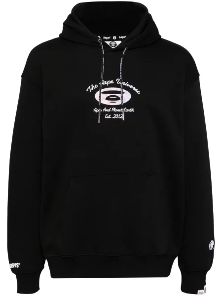 Hanorac cu glugă Aape By A Bathing Ape cu imagine negru
