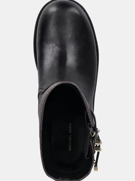 Кожаные ботинки Michael Michael Kors черные