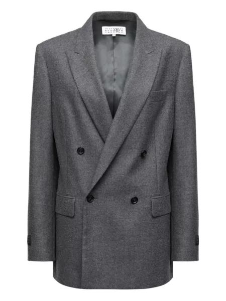 Sacou Mm6 Maison Margiela de lână gri