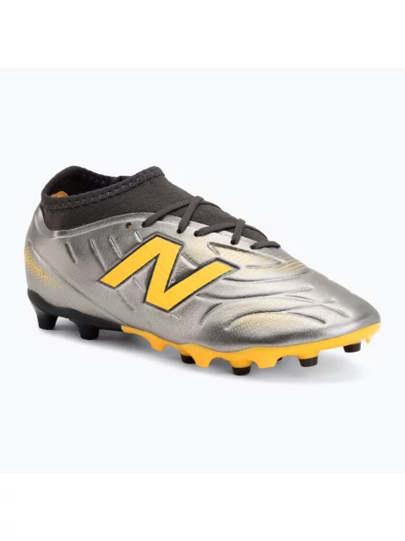 Încălțăminte de fotbal pentru copii New Balance Tekela Team V5 FG harbor grey/black cement negru