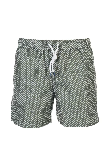 Slip de baie Fedeli cu model floral cu imagine verde