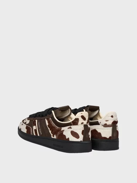 Замшевые кроссовки Tommy Jeans с принтом коричневые