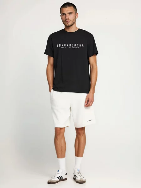 Funky Buddha Tricou negru alb