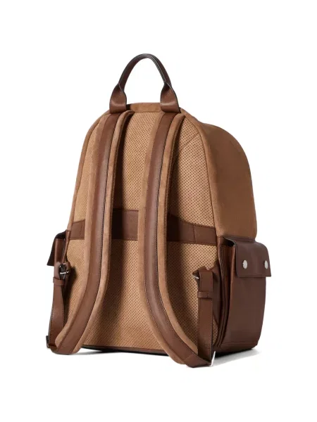 Rucsac Brunello Cucinelli din piele de căprioară