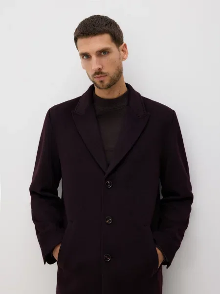 Шерстяное пальто Reserved красное