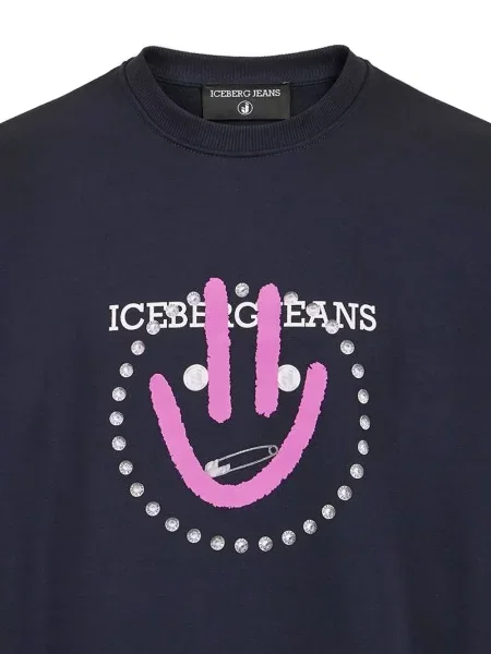 Melegítő felső Iceberg nyomtatás kék
