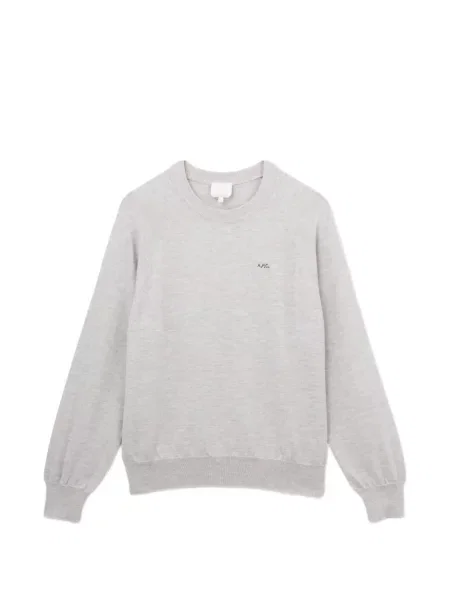 Pulover A.p.c. cu imagine gri