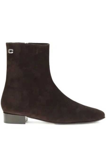 Botine Carel Paris din piele de căprioară maro