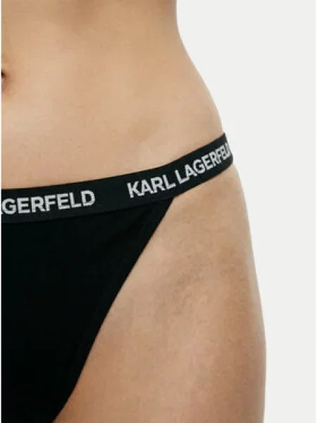 Souprava brazilských kalhotek KARL LAGERFELD černé