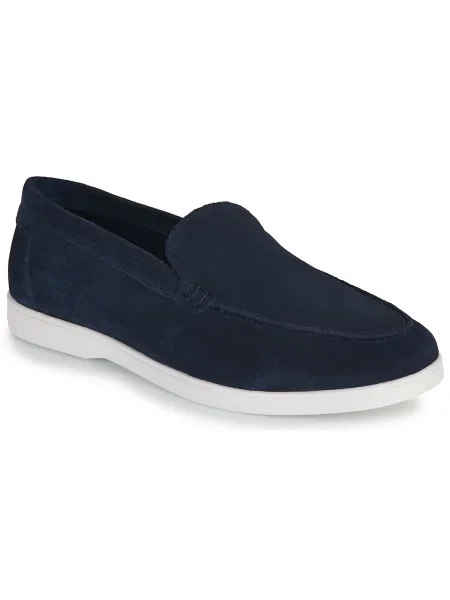 Pantofi loafer Jack & Jones din piele de căprioară albastru