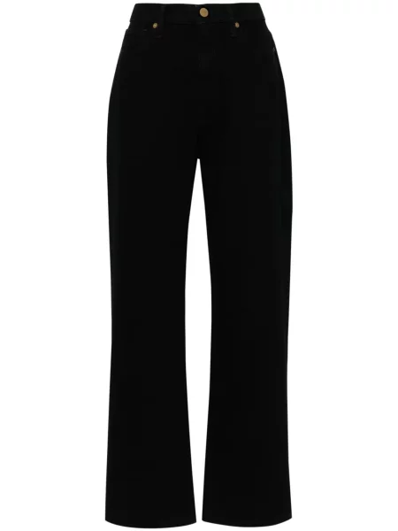 Blugi drepți Tove cu talie înaltă negru