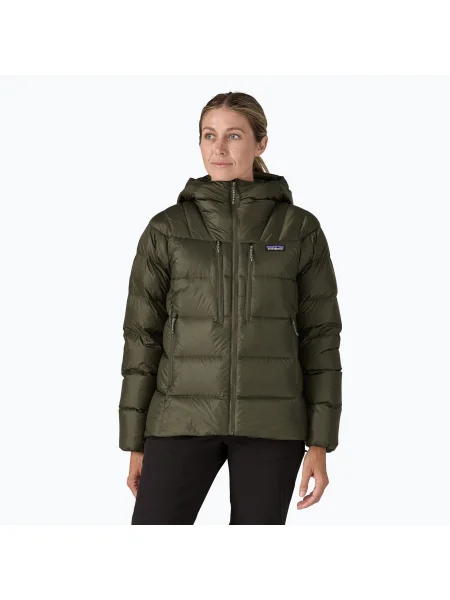 Patagonia дамско пухено яке Fitz Roy Down Hoody pine needle green зелено