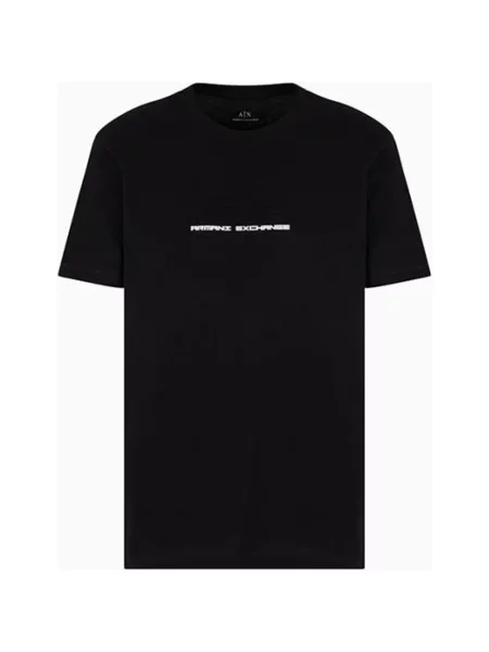 Koszulka Armani Exchange z logo czarna