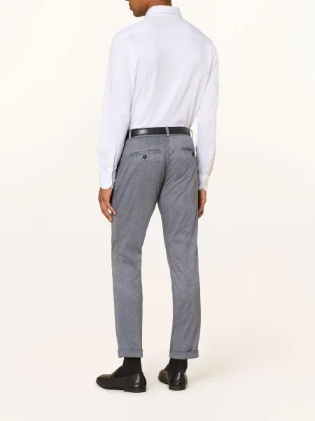 Cg Club Of Gents Oblekové Kalhoty Cg Clow Slim Fit Z Žerzeje 61 hellblau