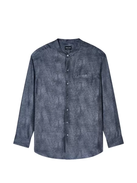 Gulerat cămașă Giorgio Armani albastru