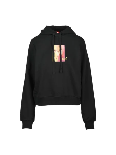Krótka bluza Diesel czarna