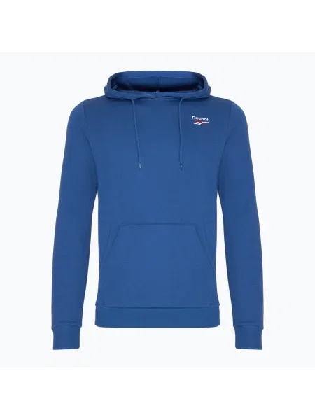 Спортен суичър Reebok с качулка синьо