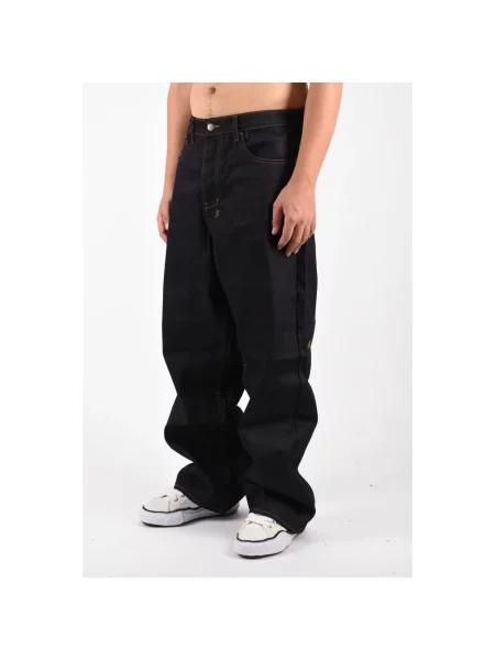 Jeansy straight leg Ksubi niebieskie