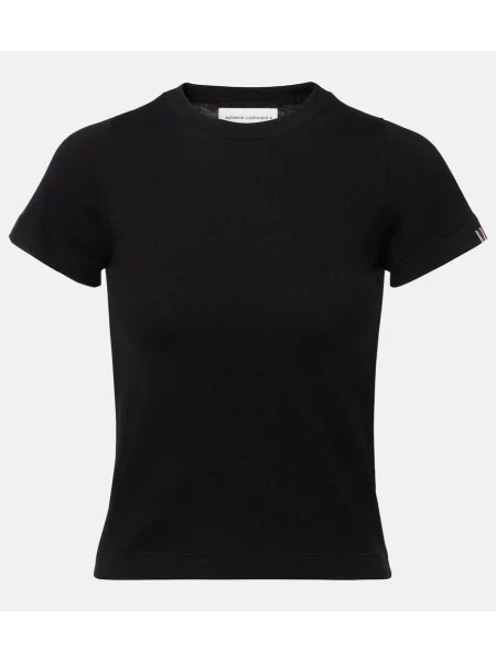 Tricou Extreme Cashmere din cașmir negru