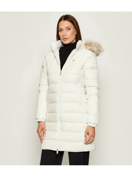 Kabát Tommy Jeans fehér