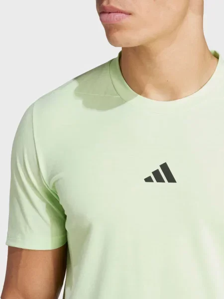 Adidas Футболка спортивна Світло-зелений Поліестер/еластан зелена