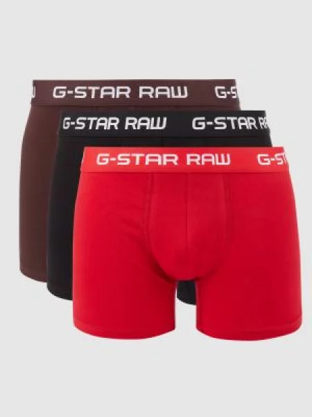 Obcisłe bokserki w zestawie 3 szt. G-star Raw czerwone