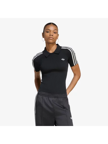 Tricou adidas Tech Rib Cali T-Shirt Black/ Chalk White S alb