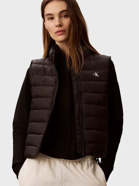 Компактний джинсовий жилет Calvin Klein Jeans чорний