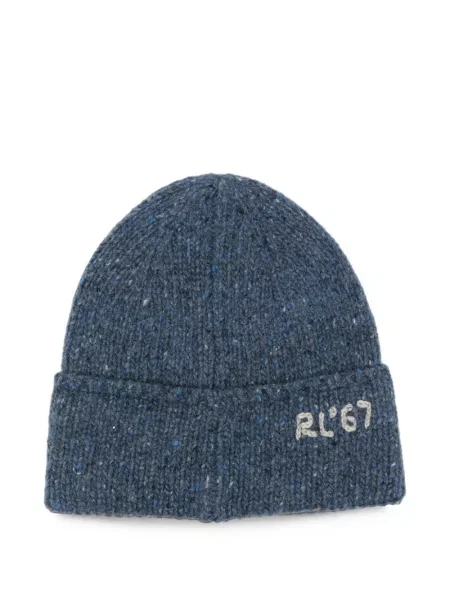 Căciulă Polo Ralph Lauren tricotate chunky în carouri gri