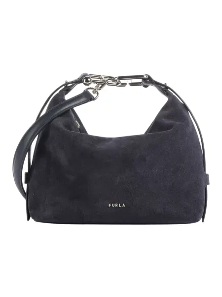 Torebka hobo Furla skórzana czarna