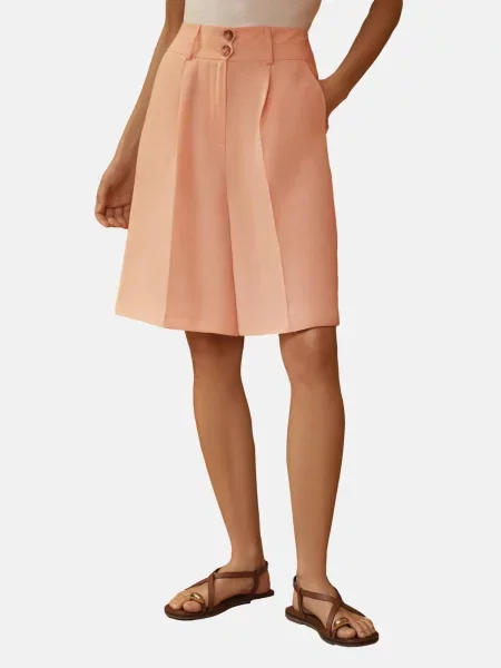 Love & roses Pantaloni cu dungă roz