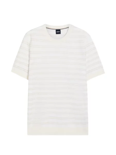 Tricou Boss cu dungi alb