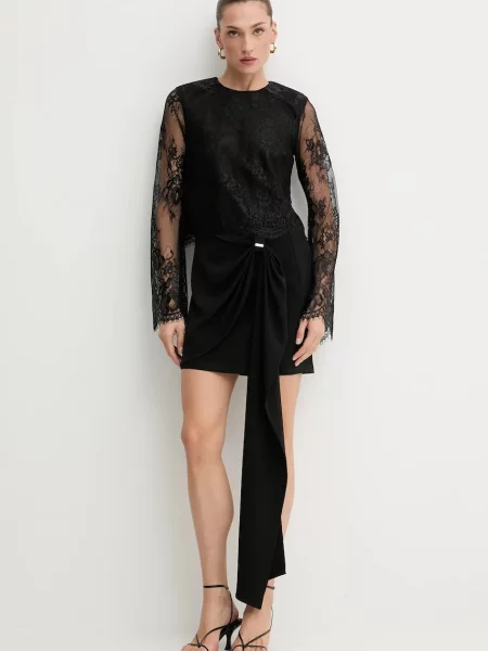 Блузка Bardot однотонна чорний