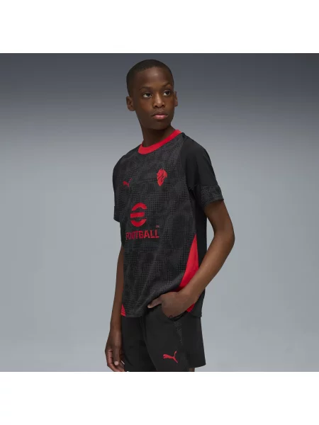 PUMA Młodzieżowa koszulka treningowa AC Milan Odzież czarny