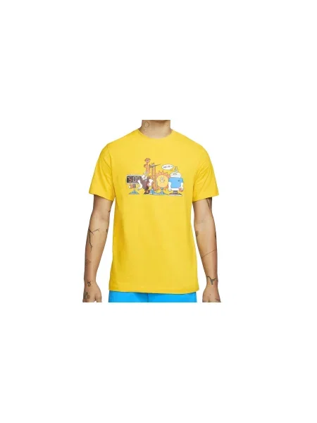 Nike Basketball T-Shirt Mężczyźni Koszulki Nike Size: S żółty