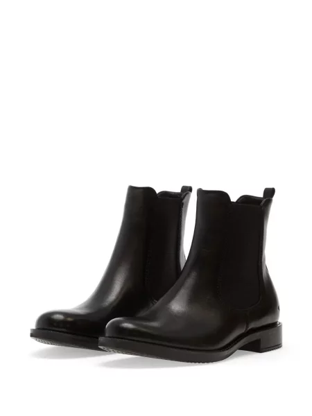 Botine chelsea Ecco din piele negru