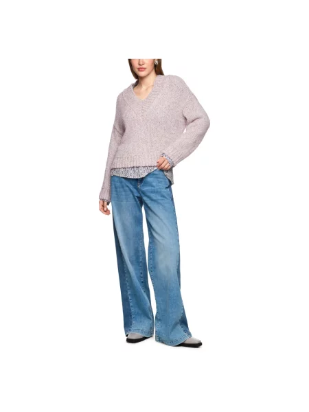 Sweter Marc Cain fioletowy