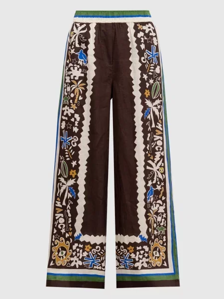 Штани Maroc з льону Alemais коричневі