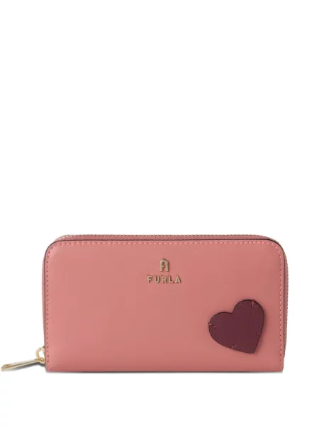 Portofel Furla cu motiv cu inimi roz