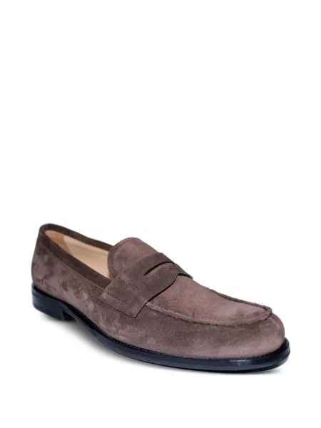 Szarvasbőr loafer Kiton barna